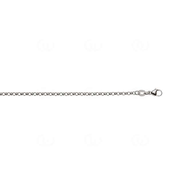 2.4mm Collier jaseron or gris 750/18 ct - CER2002