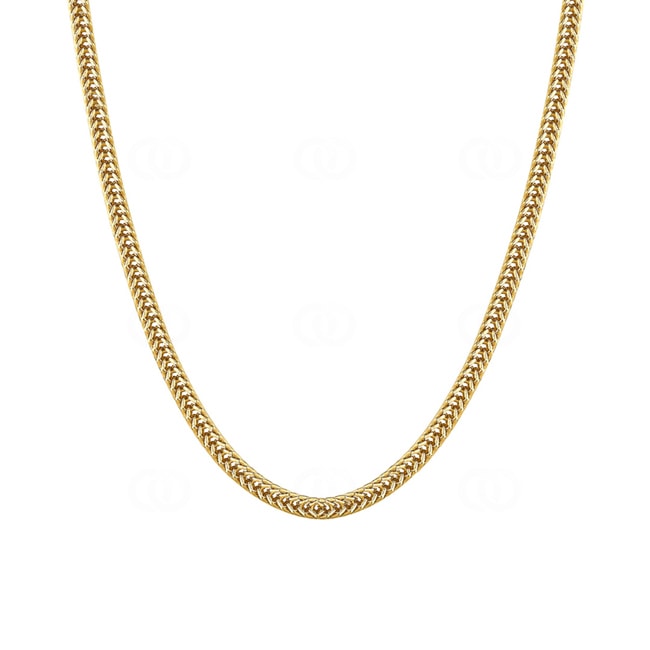 2.5mm Franco Chain Gold plated - KE0015-G-2.5MM