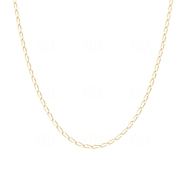 2.5mm Long Curb Chain 375/9 K Yellow Gold - 9K506.25