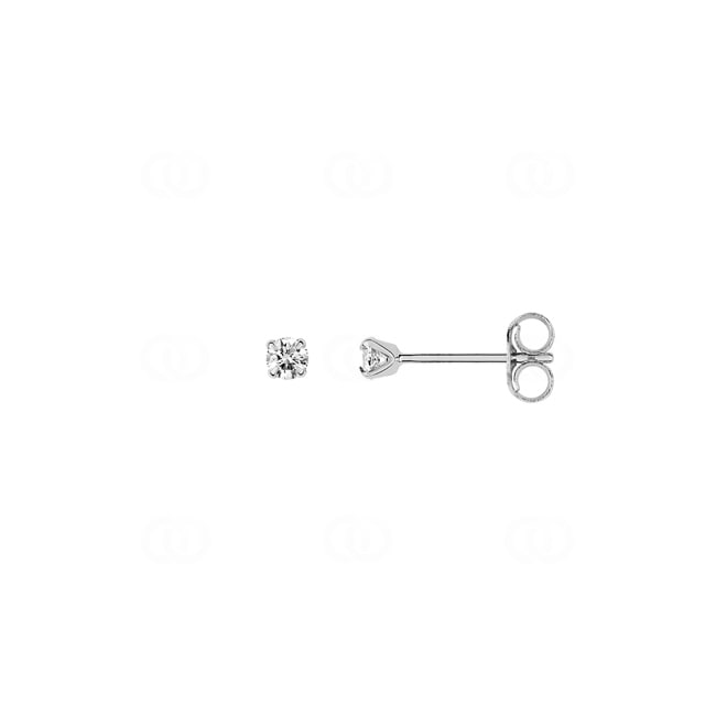 2.5mm Zircone clous d'oreilles or gris 375/9 ct - 29SO20GZ