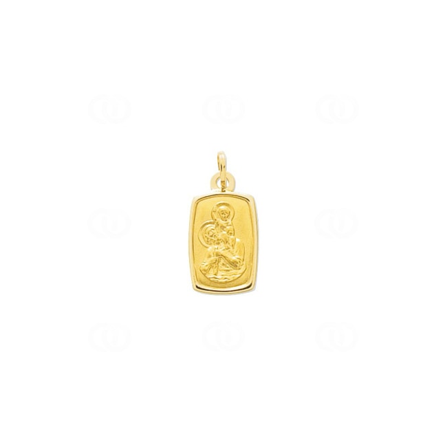 Pendentif or jaune 750/18 ct 11x16mm, St. Christophe Pendentif or jaune 750/18 ct 11x16mm, St. Christophe - 20712
