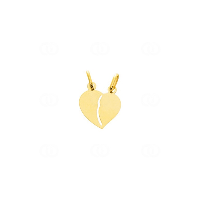 Pendentif or jaune 750/18 ct Cœur 14x13mm - 20806