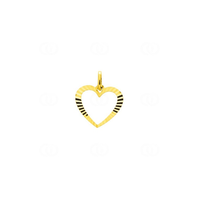 Pendentif or jaune 750/18 ct Cœur 16x14mm - 20821