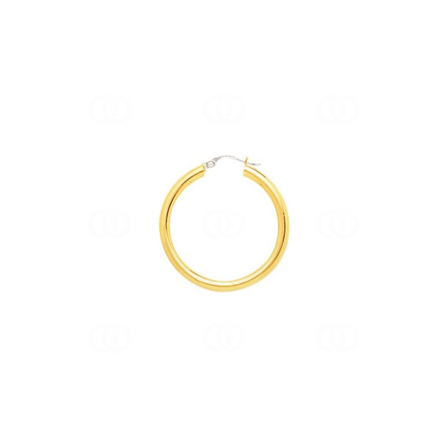 Créoles or jaune 750/18 ct 3mm Ø 25mm - 2503