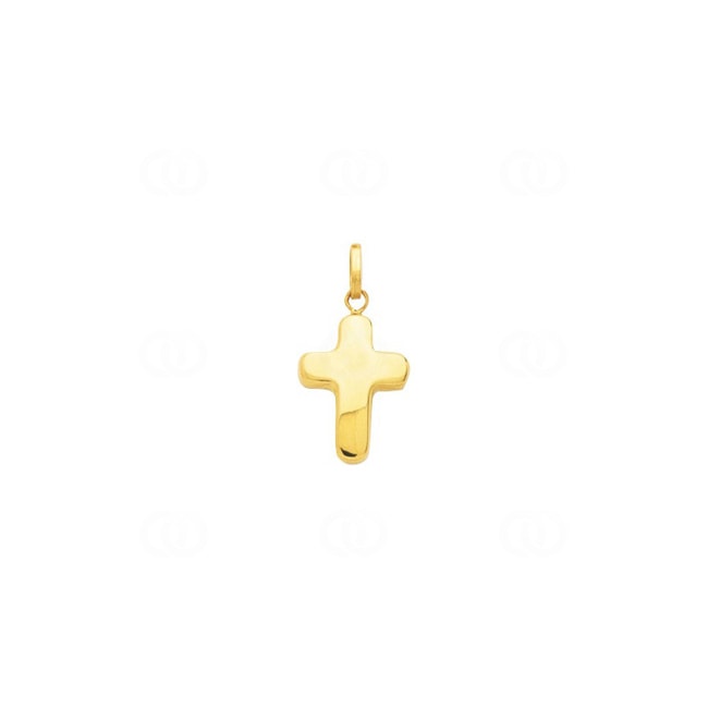 Pendentif or jaune 750/18 ct Croix 11x14mm - 2749