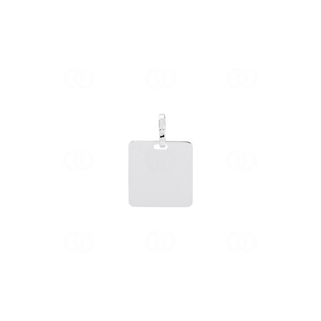 Plaquette or gris 750/18 ct 13x17mm - 2860G