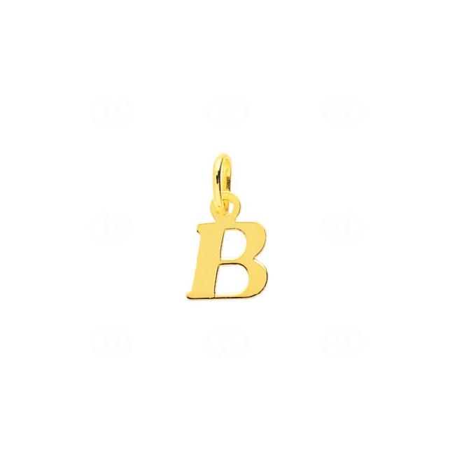 Pendant 750/18 K Yellow Gold Letter B - 2920B