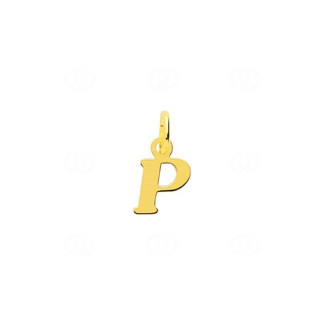 Pendentif or jaune 750/18 ct Lettre P - 2920P