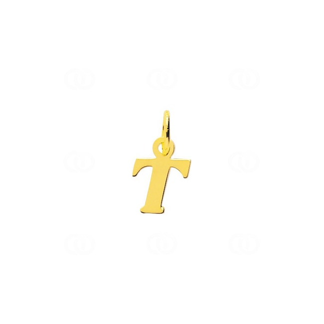 Pendentif or jaune 750/18 ct Lettre T - 2920T