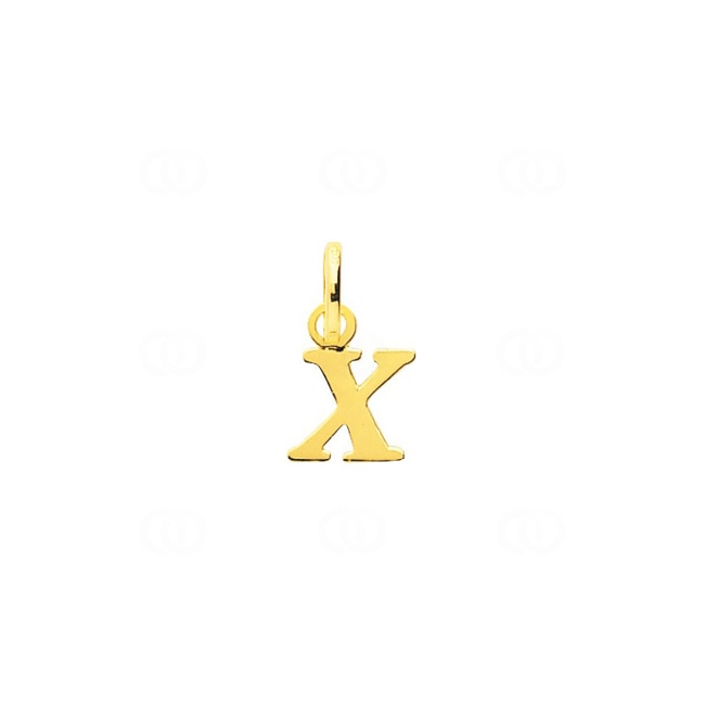 Pendentif or jaune 750/18 ct Lettre X - 2920X