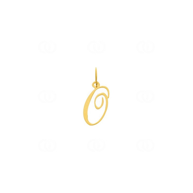 Pendant 750/18 K Yellow Gold, Letter O - 2930O