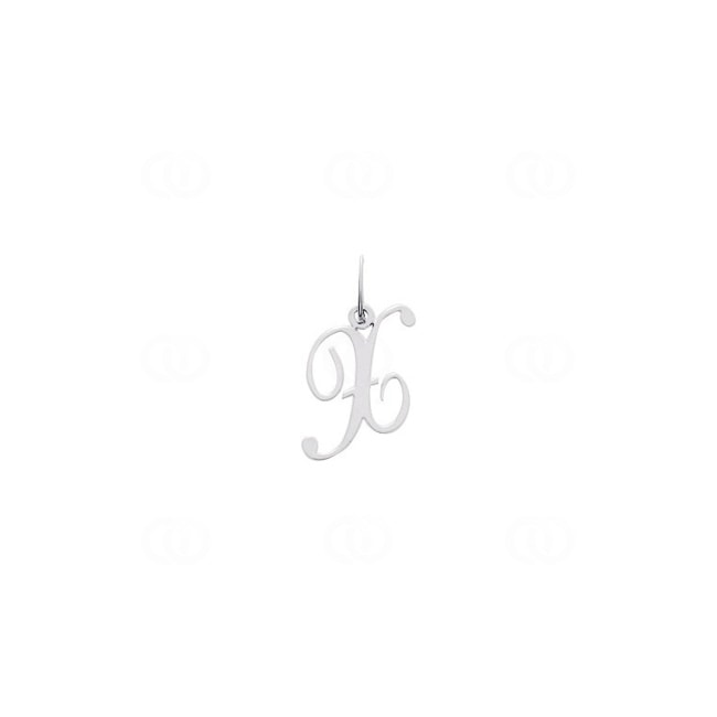 Pendentif or gris 750/18 ct Lettre X - 2930XG