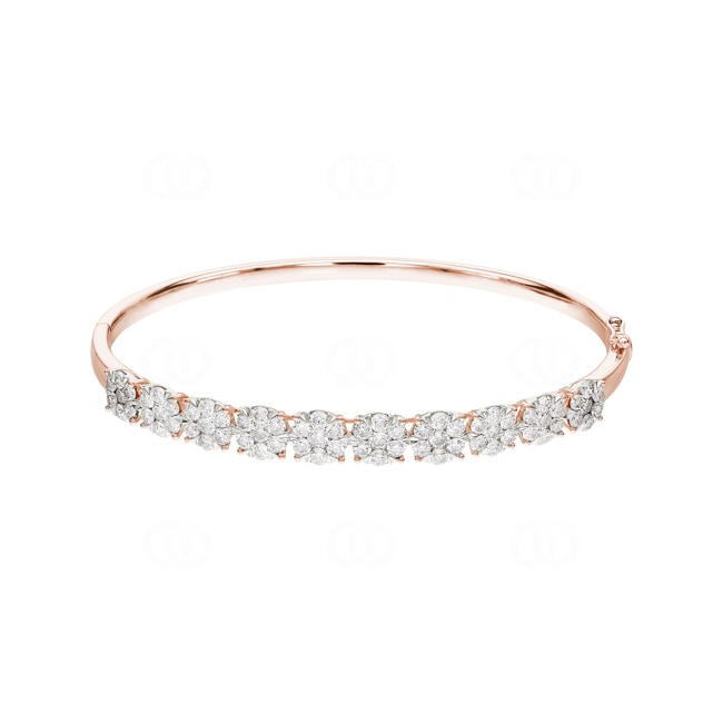 3.00 Karat Diamantarmreif 750/18 K Roségold - AR-69290-RG