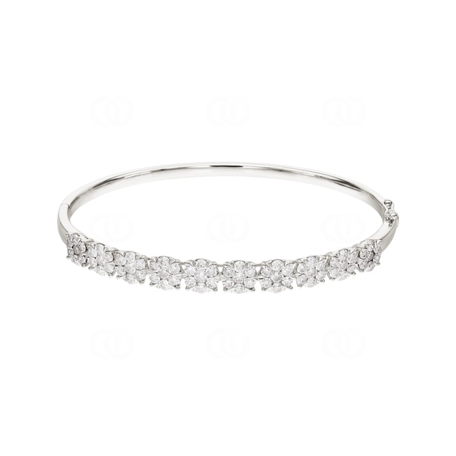 3.00 Karat Diamantarmreif 750/18 K Weissgold - AR-69290-WG