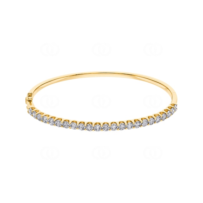 3.00ct Diamond Bangle oval 750/18 K Yellow Gold - AR-71833-GG