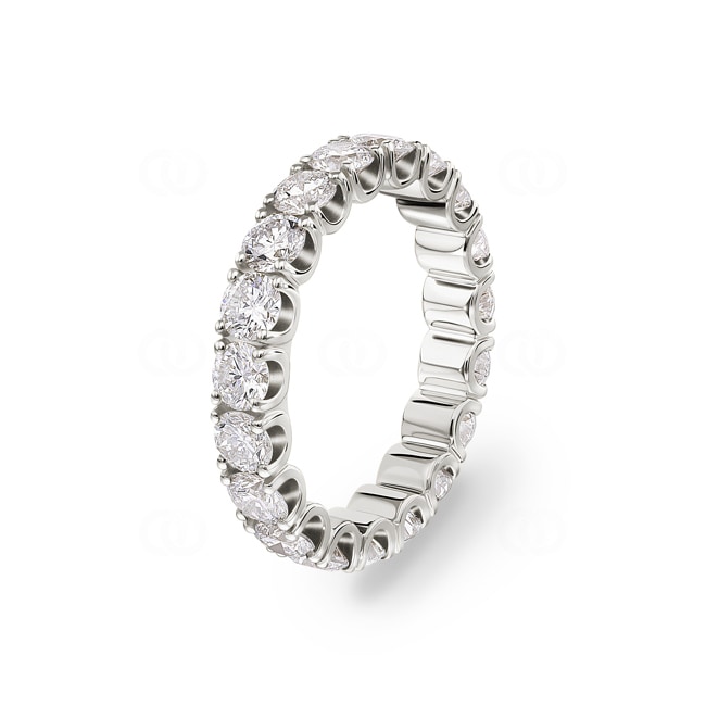 3.00ct Diamond Eternity Ring 750/18 K White Gold 3.00ct Diamond Eternity Ring 750/18 K White Gold - RI-73333-WG