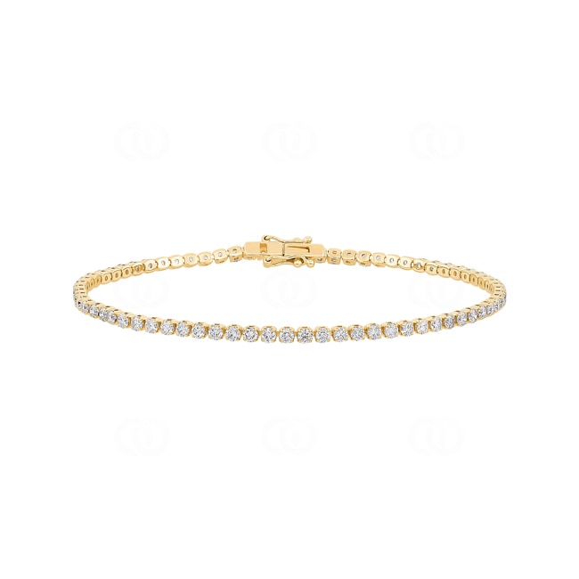 3.00 Karat Diamanten Tennisarmband 750/18 K Gelbgold - AR-74404-GG