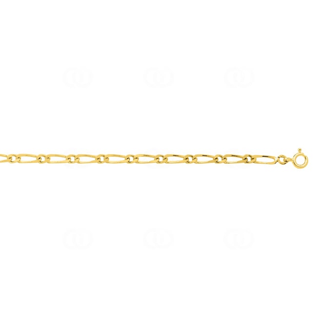 3.0mm Figaro Chain 1+1 375/9 K Yellow Gold - 9K524.3