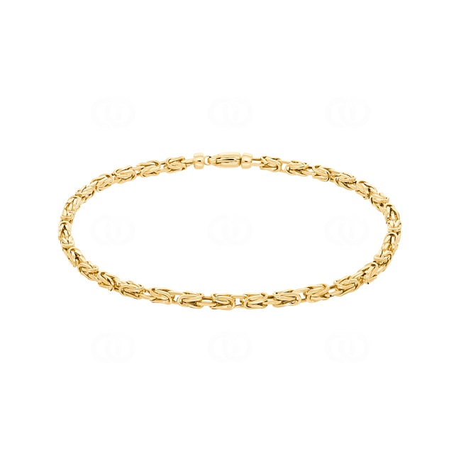 3.0mm Bracelet royale classique or jaune 750/18 ct semi-massif - AR-3300-GG