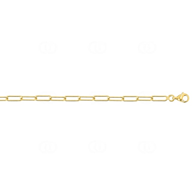 3.0mm Collier forçat rectangle or jaune 375/9 ct - 9K509