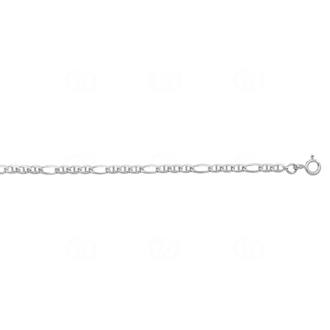 3.0mm Mariner Curb Bracelet 375/9 K White Gold 3.0mm Mariner Curb Bracelet 375/9 K White Gold - 9K532.3GA