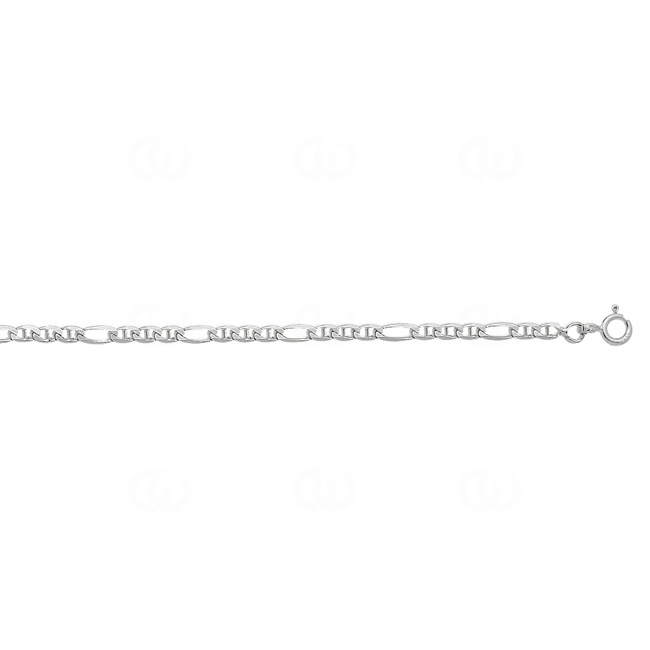 3.0mm Mariner Curb Chain 375/9 K White Gold 3.0mm Mariner Curb Chain 375/9 K White Gold - 9K532.3G