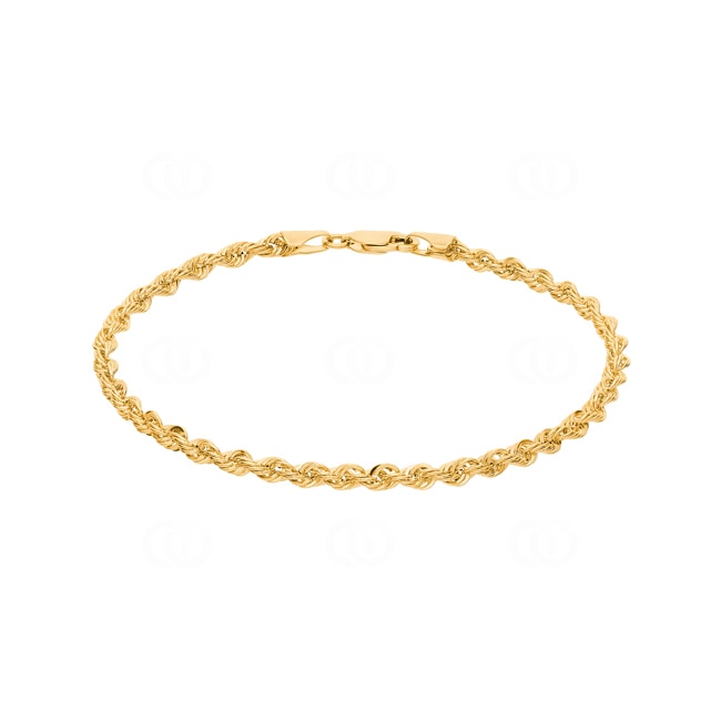 3.1mm Kordelarmband 750/18 K Gelbgold halbmassiv 3.1mm Kordelarmband 750/18 K Gelbgold halbmassiv - AR-H310
