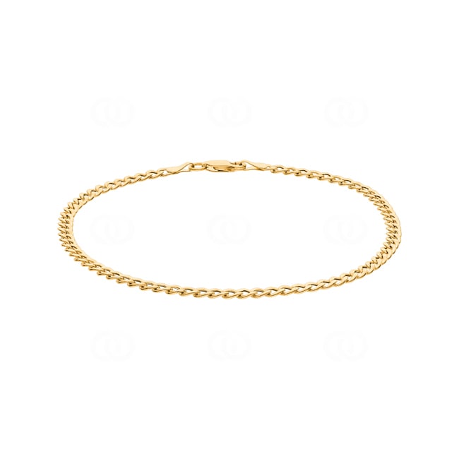 3.3mm Panzerarmband 750/18 K Gelbgold halbmassiv 3.3mm Panzerarmband 750/18 K Gelbgold halbmassiv - AR-G080-GG