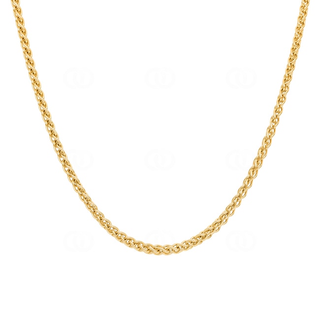 3.3mm Zopfkette 750/18 K Gelbgold - CZO1005