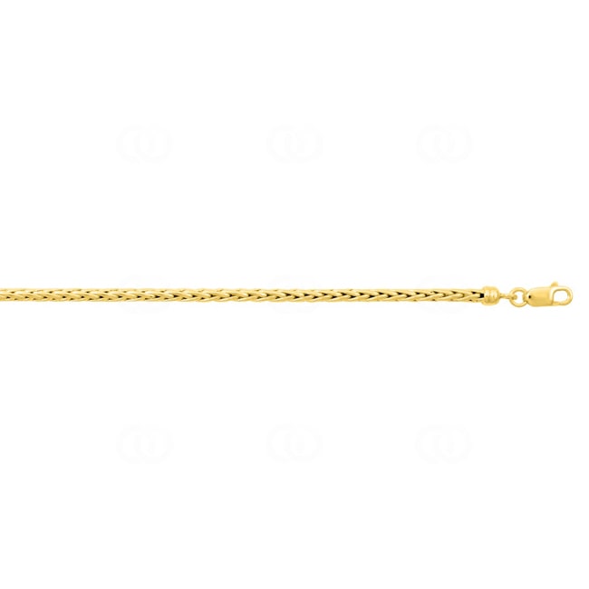 3.5mm Collier palmier or jaune 375/9 ct semi-massif - 610029.3-45