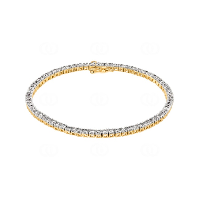 4.00 Karat Diamanten Tennisarmband 750/18 K Gelbgold - AR-00247-GG