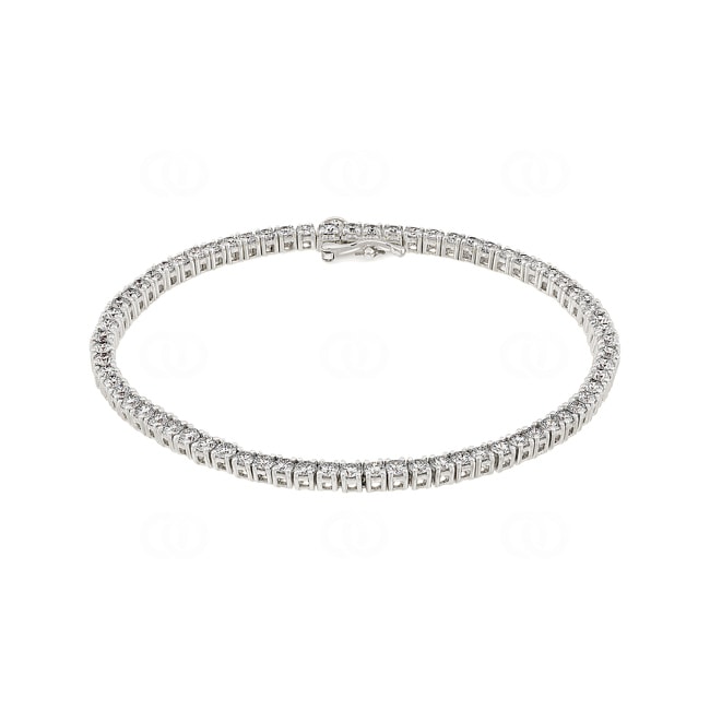 4.00 carats diamants bracelet rivière or gris 750/18 ct - AR-00247-WG