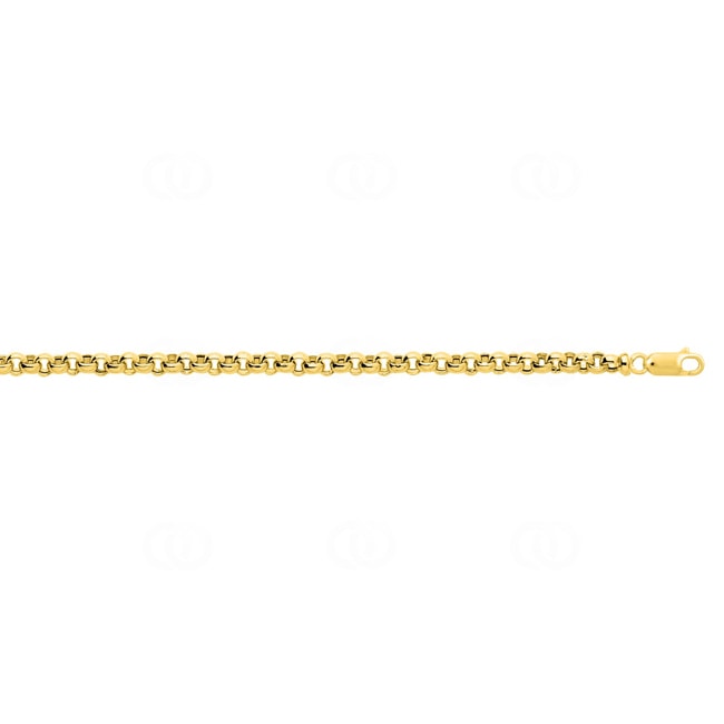 4.0mm Erbsarmband 375/9 K Gelbgold halbmassiv - 610019.2A