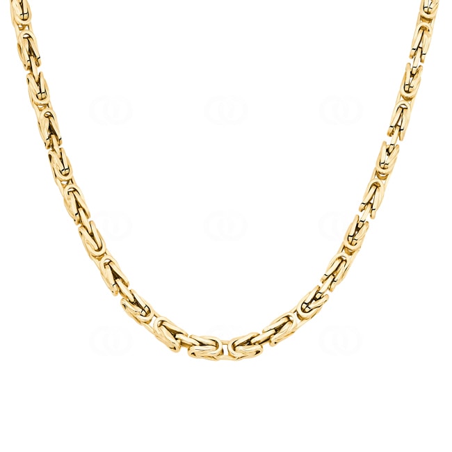 4.0mm Chaîne royale classique or jaune 750/18 ct semi-massif 4.0mm Chaîne royale classique or jaune 750/18 ct semi-massif - KE-4600-GG