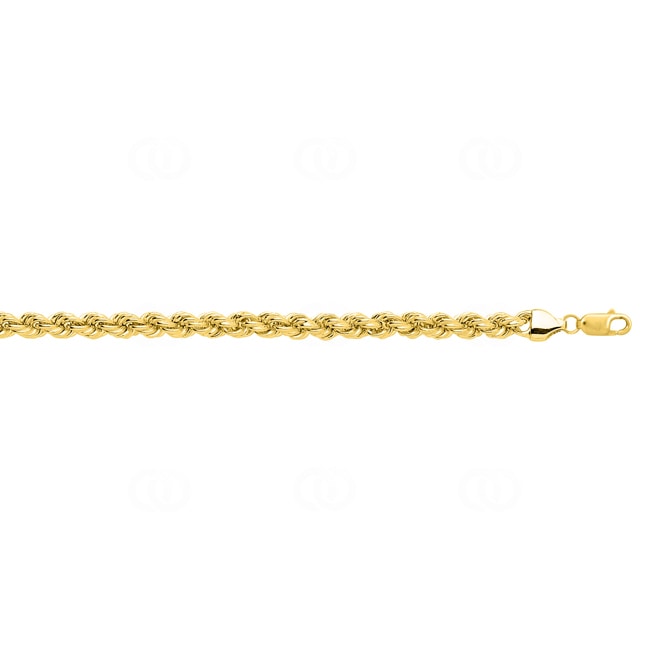 4.0mm Rope Chain Semi Solid 750/18 K Yellow Gold 4.0mm Rope Chain Semi Solid 750/18 K Yellow Gold - 610030.4-45
