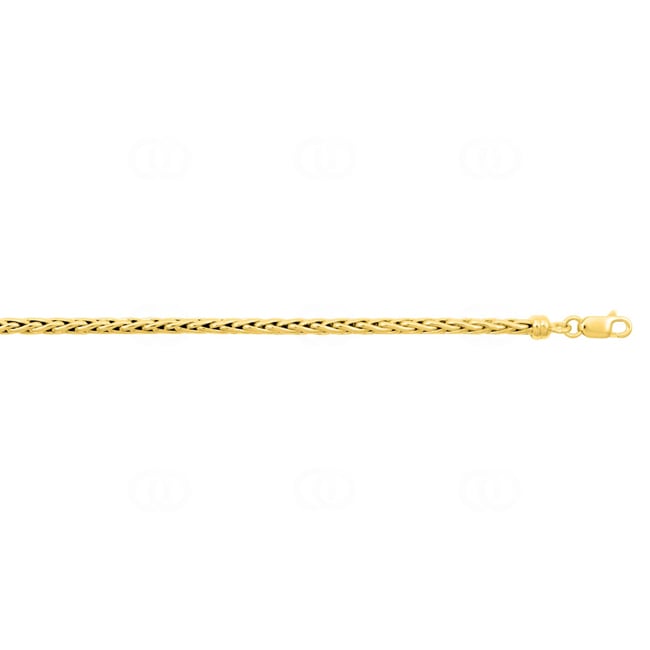 4.0mm Zopfkette 375/9 K Gelbgold halbmassiv - 610029.4-45