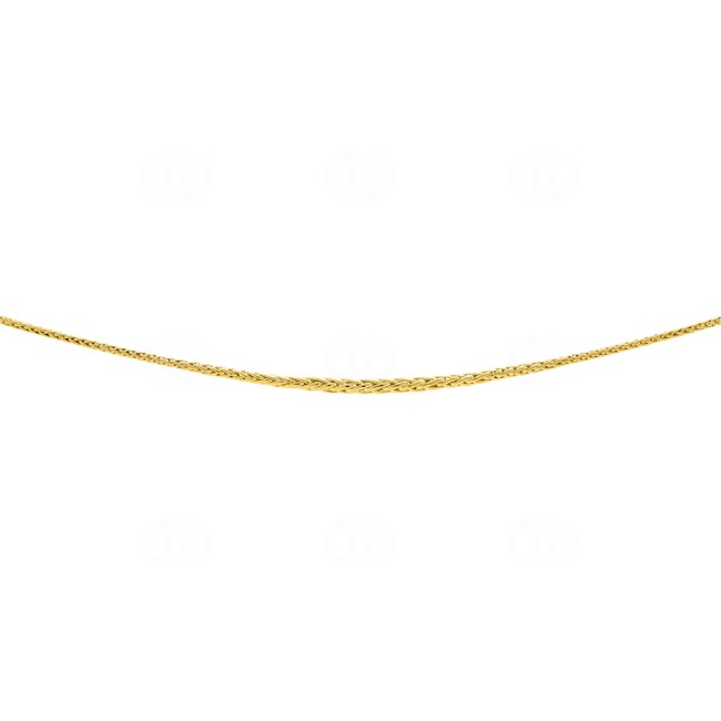 4.0mm Collier palmier or jaune 375/9 ct semi-massif - 610014.5-45