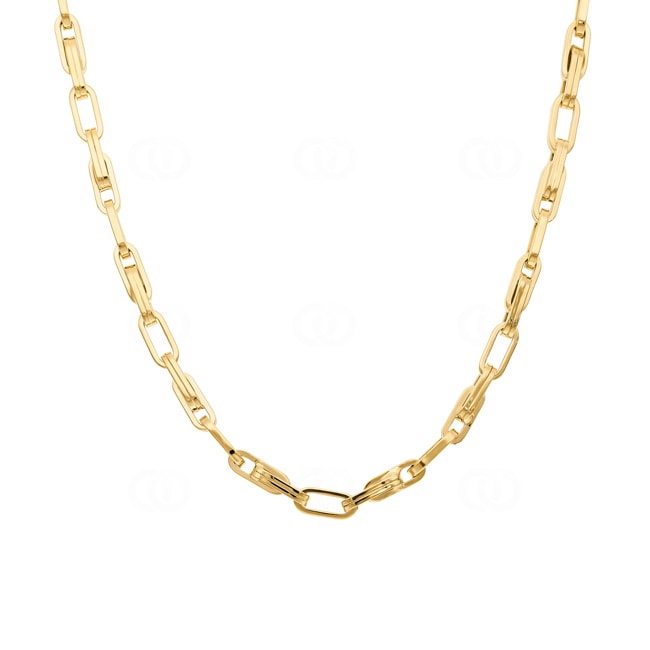 4.1mm Fantasiekette 750/18 K Gelbgold halbmassiv - KE-0564-GG