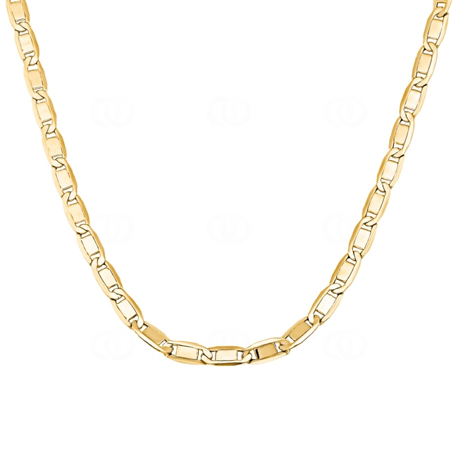 4.2mm Valentino Chain Semi Solid 750/18 K Yellow Gold 4.2mm Valentino Chain Semi Solid 750/18 K Yellow Gold - KE-V100-GG