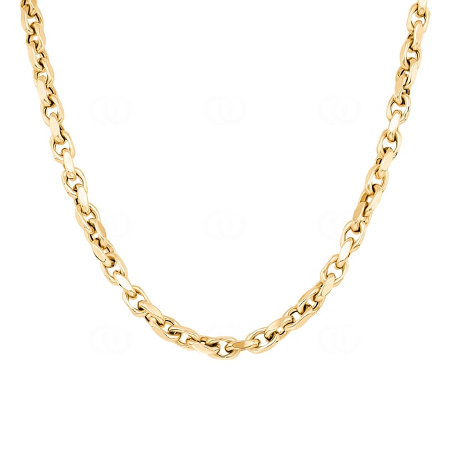 4.4mm Collier forçat or jaune 750/18 ct semi-massif - KE-0180-GG
