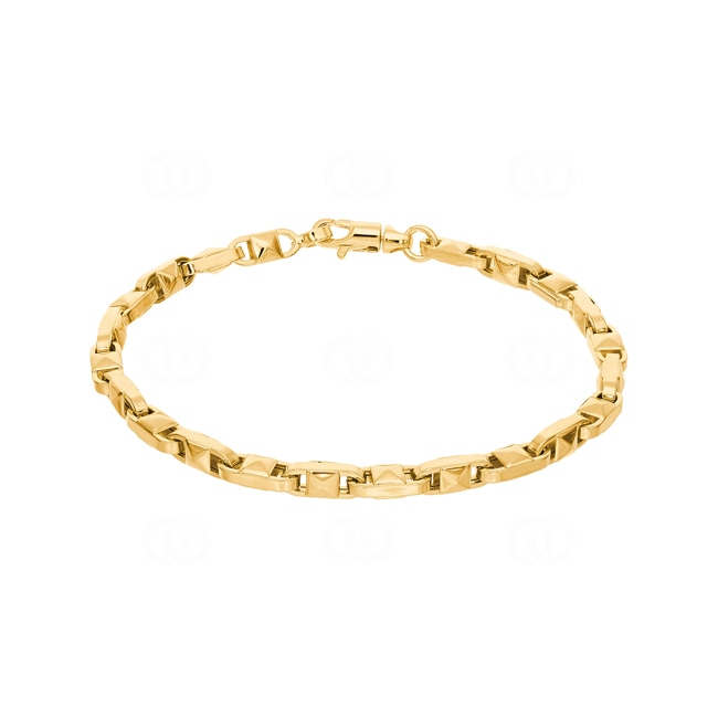 4.4mm Fantasiearmband 750/18 K Gelbgold halbmassiv - AR-0007-GG