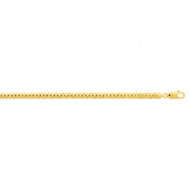 4.5mm Collier anglaise or jaune 375/9 ct semi-massif - 610022.4-45