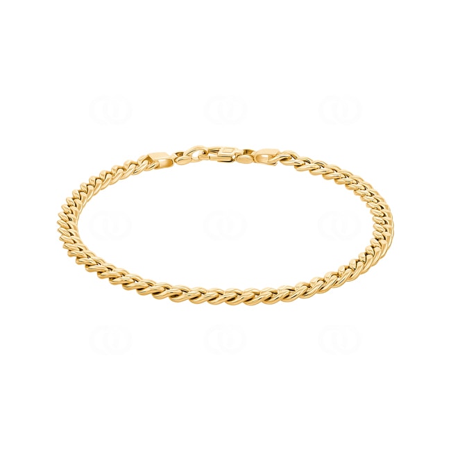 4.5mm Panzerarmband 750/18 K Gelbgold halbmassiv - AR-4501-GG