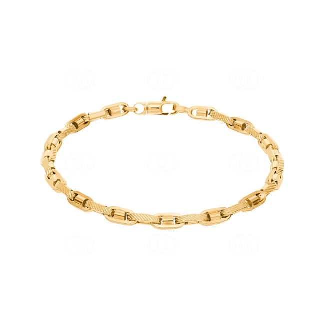 4.6mm Fantasiearmband 750/18 K Gelbgold halbmassiv - AR-0018-GG