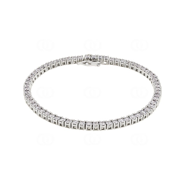 4.79 Karat Diamanten Tennisarmband 750/18 K Weissgold - AR-00249-WG