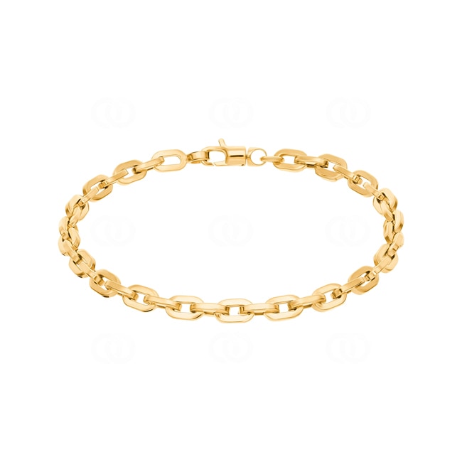 4.8mm Cable Bracelet Semi Solid 750/18 K Yellow Gold - AR-0088-GG