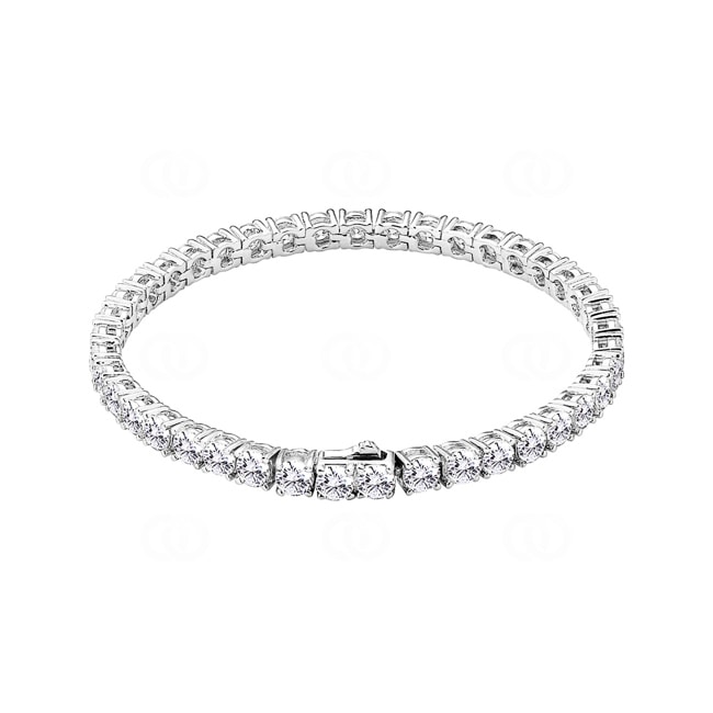 4mm Tennisarmband Weiss vergoldet mit Zirkonia 4mm Tennisarmband Weiss vergoldet mit Zirkonia - AR0001-S-4MM