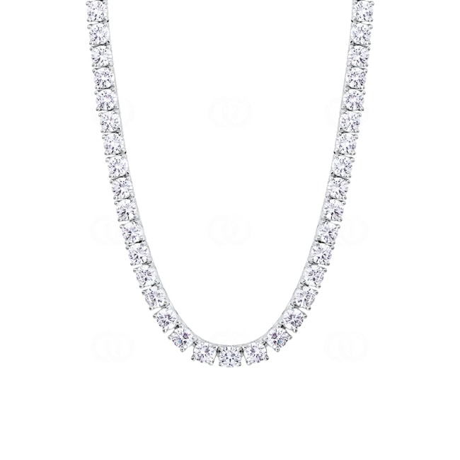 4mm Tenniscollier Weiss vergoldet mit Zirkonia 4mm Tenniscollier Weiss vergoldet mit Zirkonia - KE0001-S-4MM