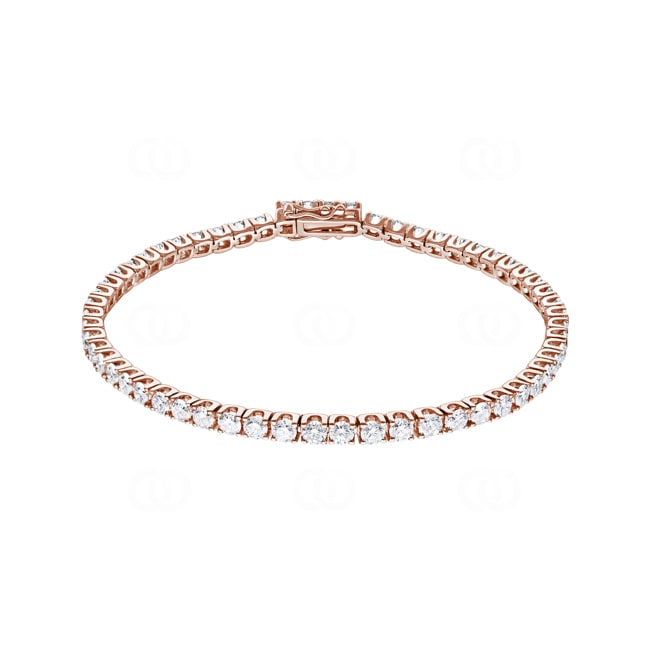 5.00 Karat Diamanten Tennisarmband 750/18 K Roségold - AR-69167-5-RG