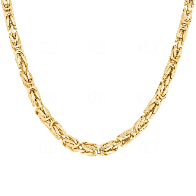 5.0mm Königskette klassisch 750/18 K Gelbgold halbmassiv 5.0mm Königskette klassisch 750/18 K Gelbgold halbmassiv - KE-5700-GG